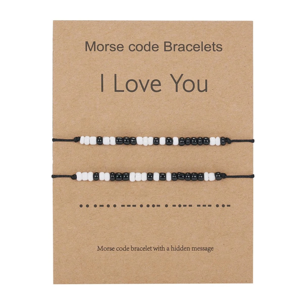 Karné Morsekode Armbånd 2-Pack