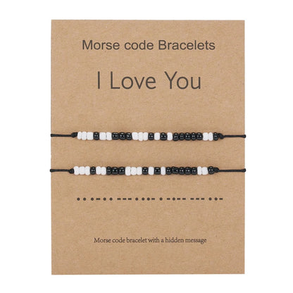 Karné Morsekode Armbånd 2-Pack