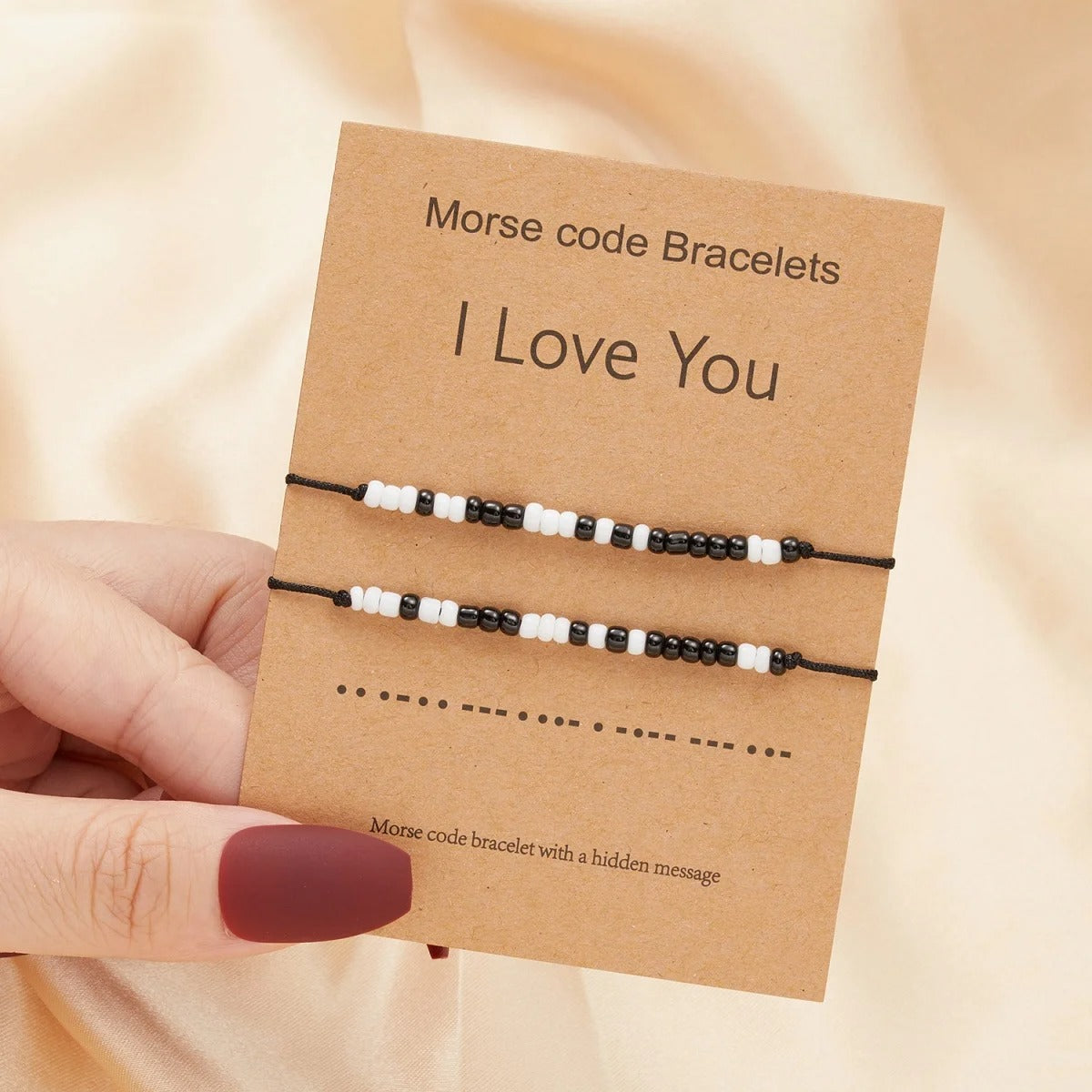Karné Morsekode Armbånd 2-Pack