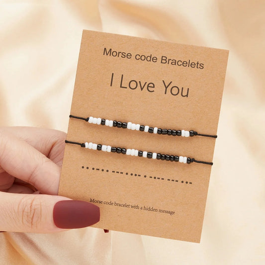 Karné Morsekode Armbånd 2-Pack